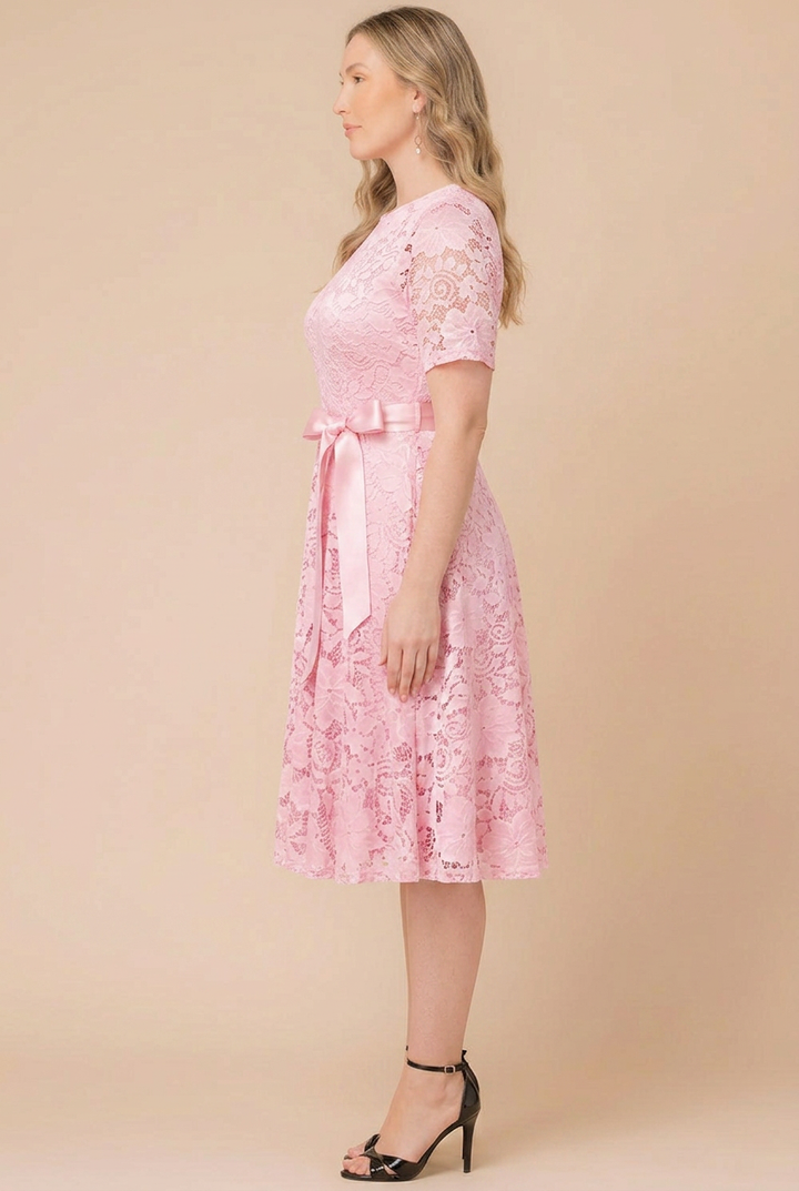 Camille Floral Lace Fit Flare Cocktail Dress - Sale!