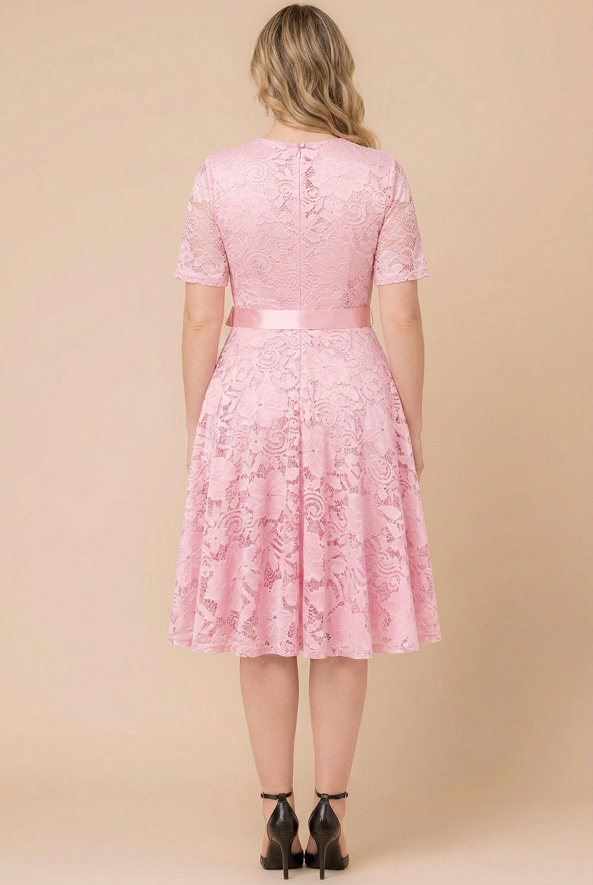 Camille Floral Lace Fit Flare Cocktail Dress - Sale!