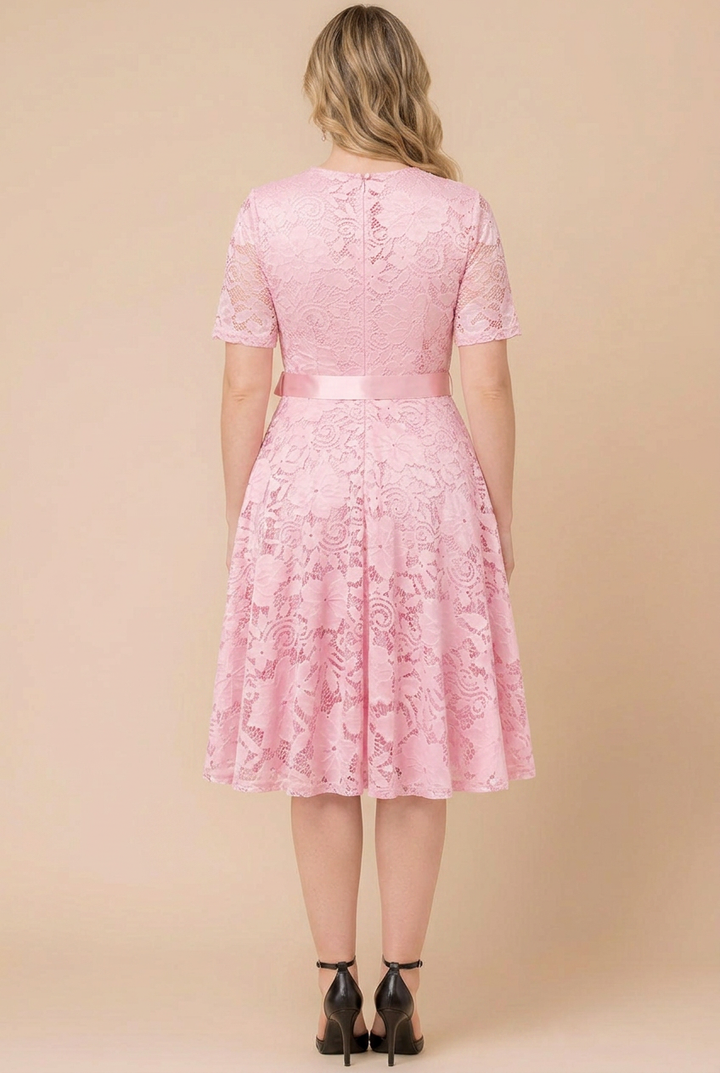 Camille Floral Lace Fit Flare Cocktail Dress - Sale!