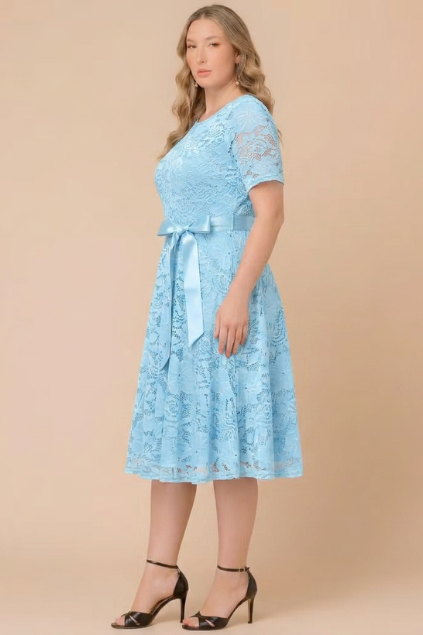 Camille Floral Lace Fit Flare Cocktail Dress - Sale!
