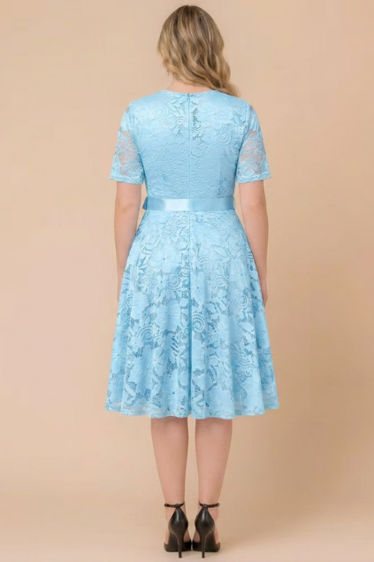 Camille Floral Lace Fit Flare Cocktail Dress - Sale!