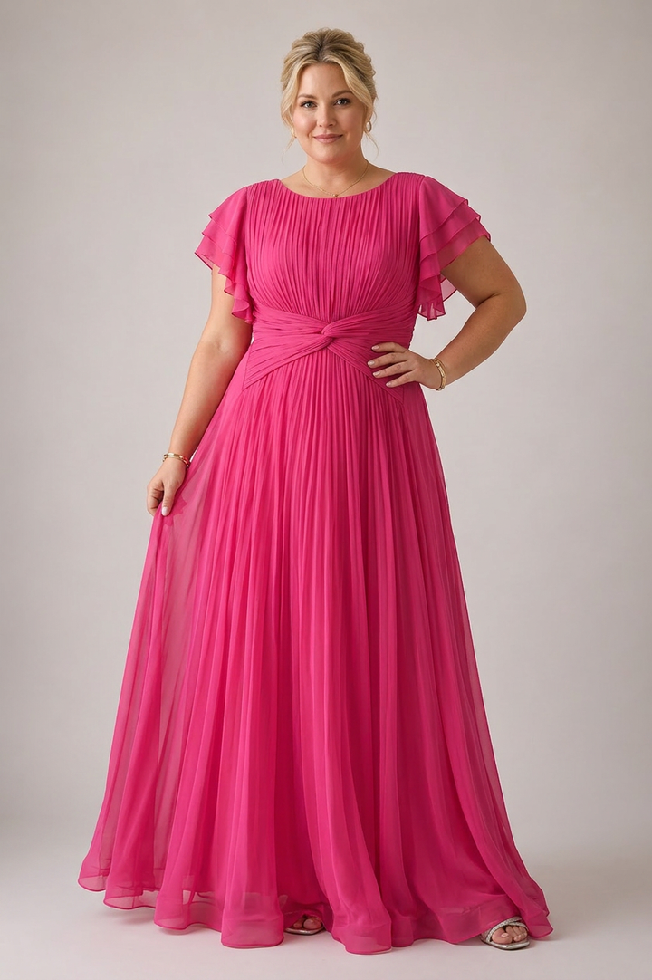 Stella &amp; Grace | Pleated Evening Dress