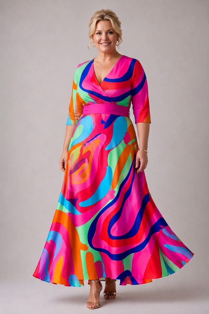 Stella &amp; Grace | Comfortable dress for every day with V-neck
