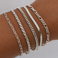 Isabeau Renner Bracelet Set | White Gold