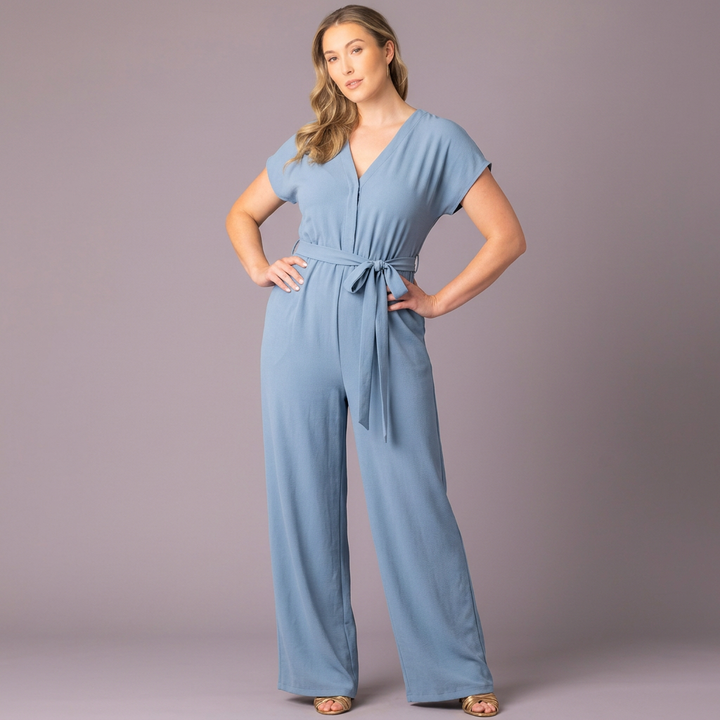 Evelyn Cropped Wide Leg Jumpsuit