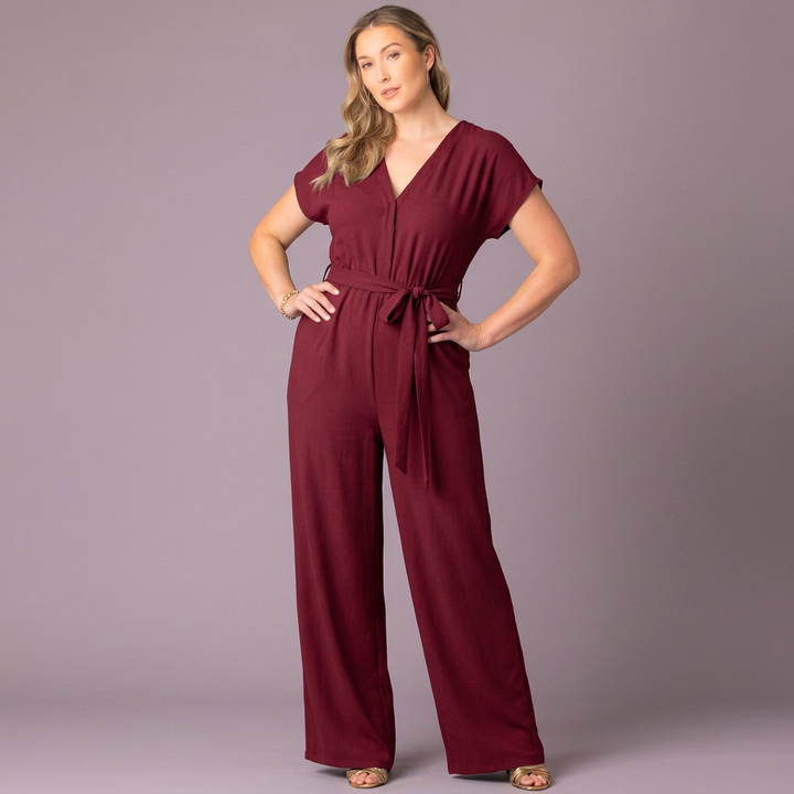 Evelyn Cropped Wide Leg Jumpsuit