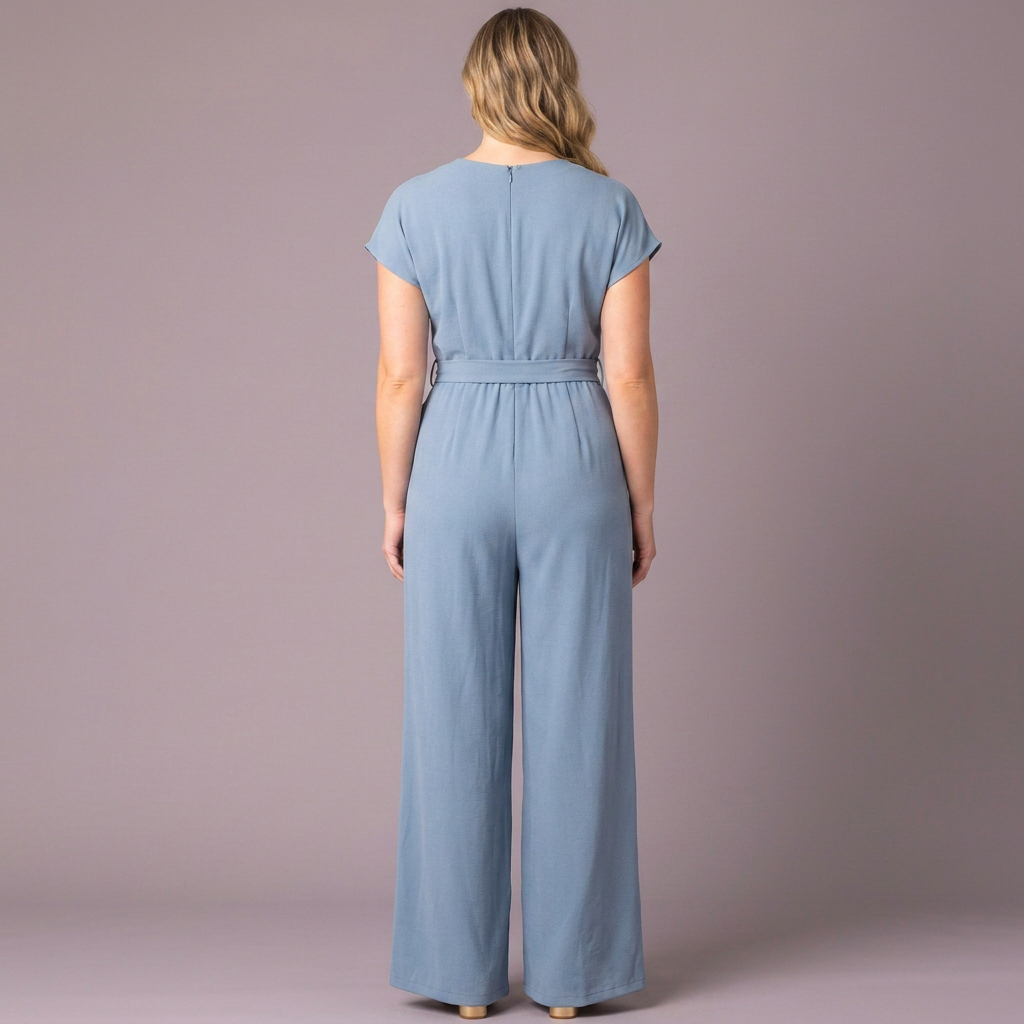 Evelyn Cropped Wide Leg Jumpsuit