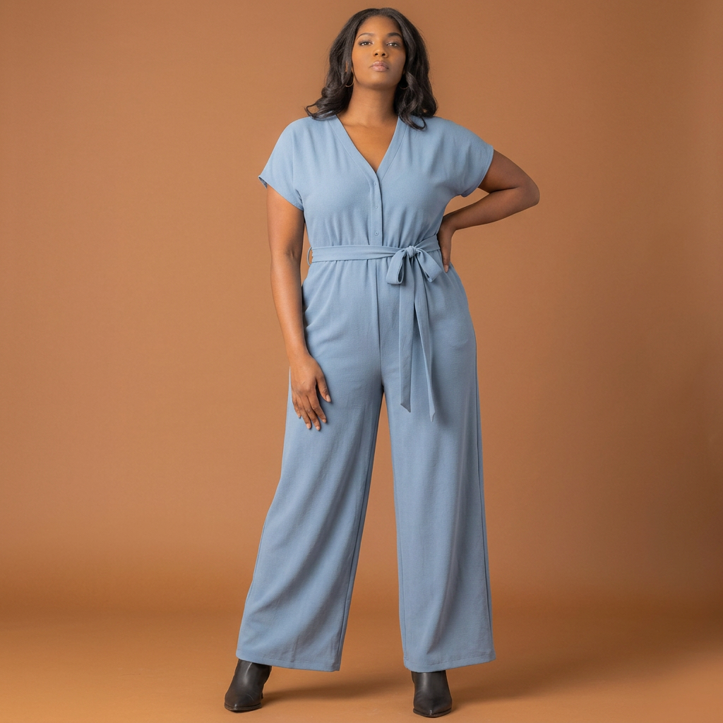 Evelyn Cropped Wide Leg Jumpsuit