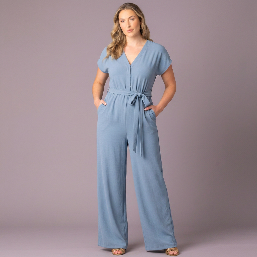 Evelyn Cropped Wide Leg Jumpsuit