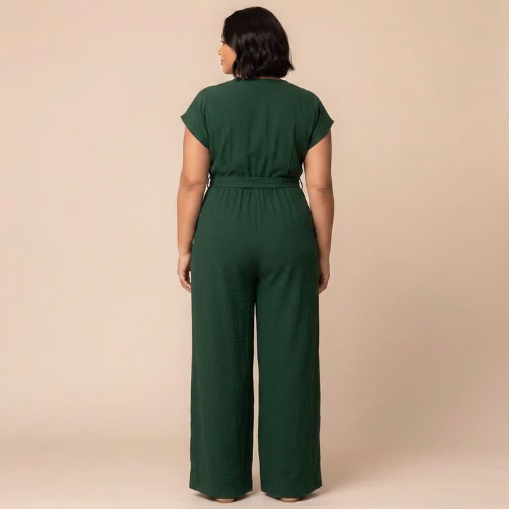 Evelyn Cropped Wide Leg Jumpsuit