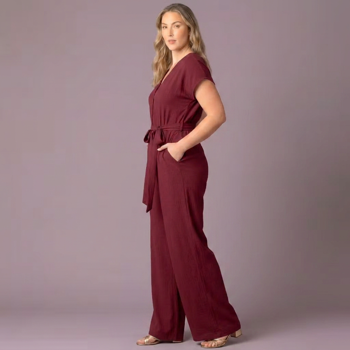 Evelyn Cropped Wide Leg Jumpsuit