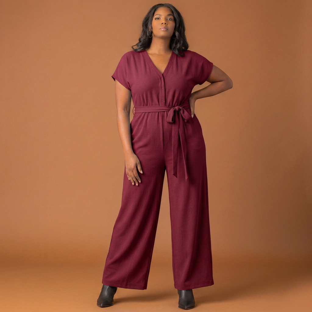 Evelyn Cropped Wide Leg Jumpsuit