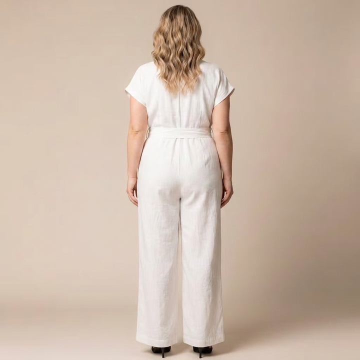 Evelyn Cropped Wide Leg Jumpsuit