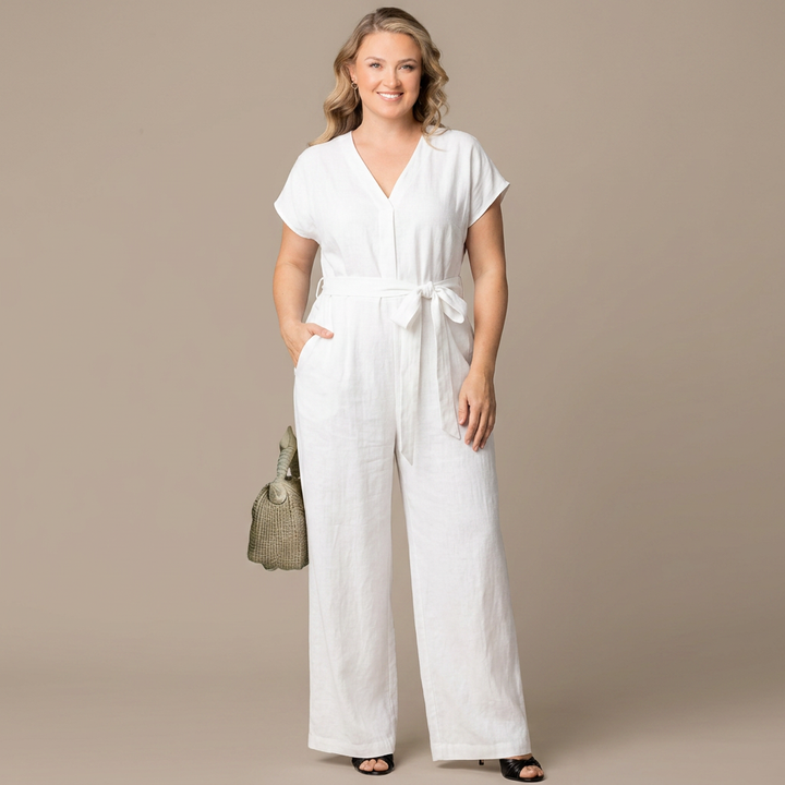 Evelyn Cropped Wide Leg Jumpsuit