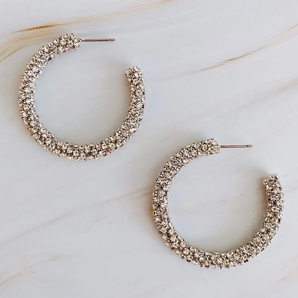 Wrapped in Shine Hoop Earrings