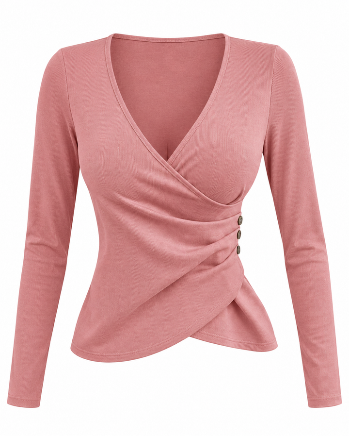Femme Fatale Faux Wrap Top