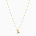 Alba letter initial necklace | Gold