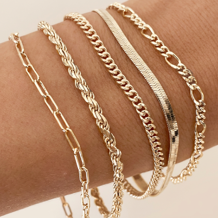Isabeau Renner Bracelet Set | White Gold
