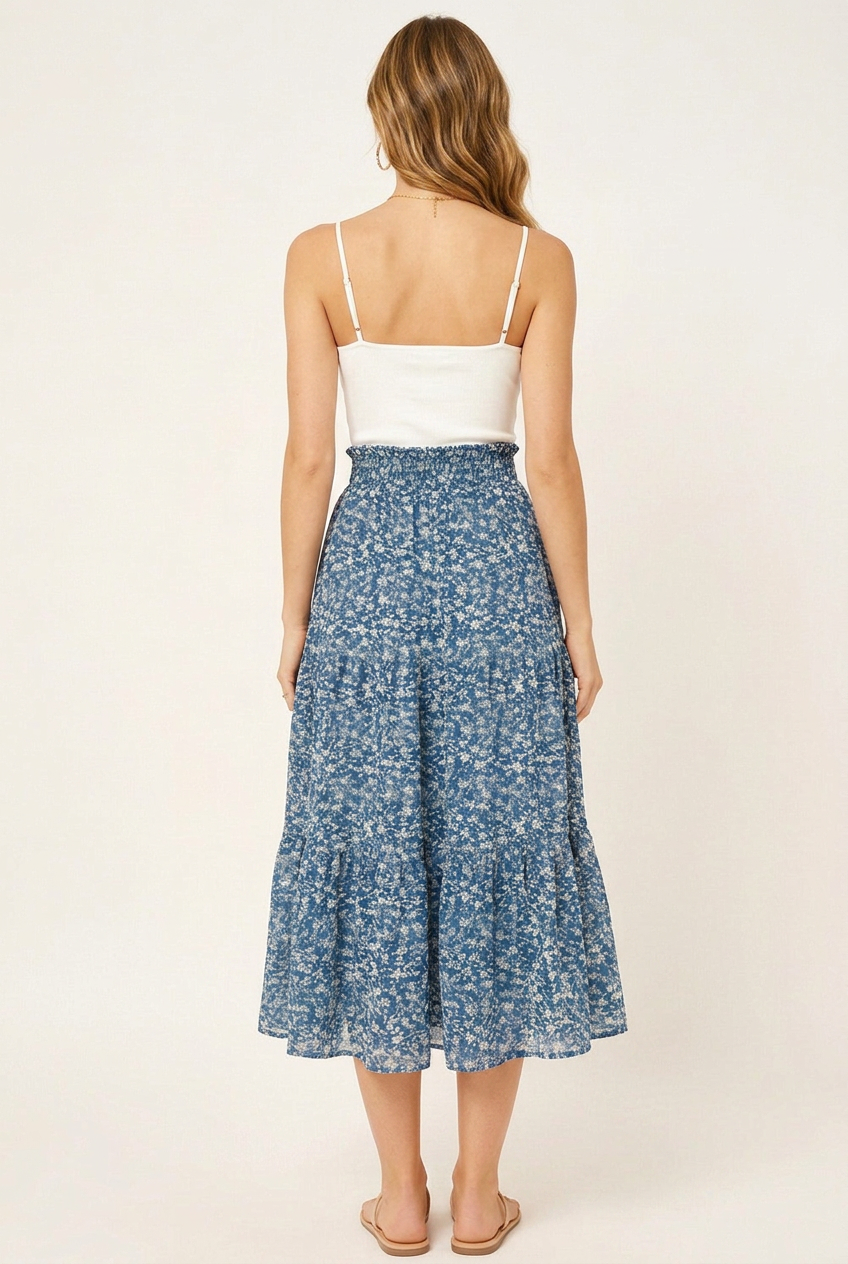Isla Tiered Mesh Maxi Skirt – Sale!