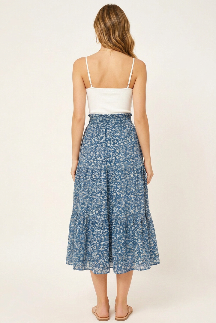 Isla Tiered Mesh Maxi Skirt – Sale!