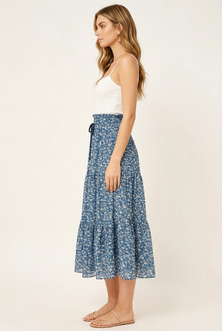Isla Tiered Mesh Maxi Skirt – Sale!