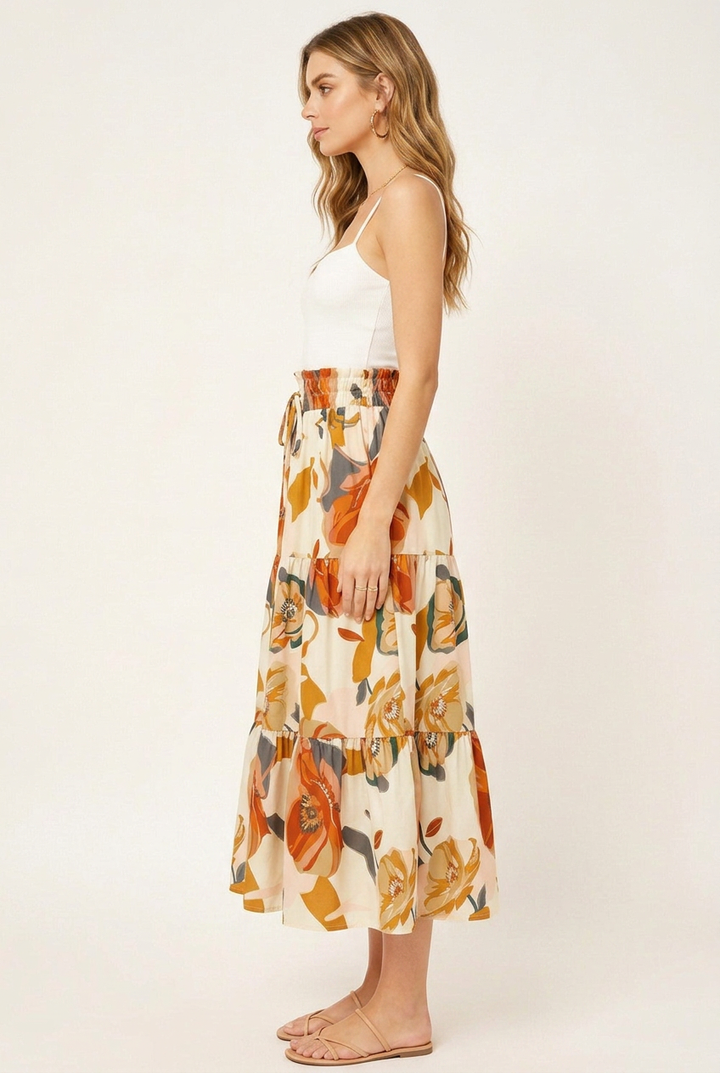 Isla Tiered Mesh Maxi Skirt – Sale!