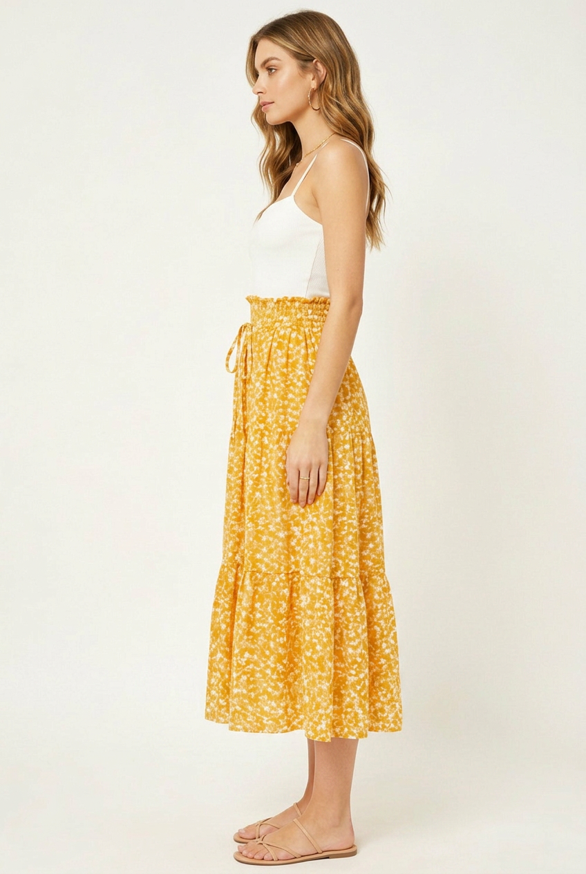 Isla Tiered Mesh Maxi Skirt – Sale!