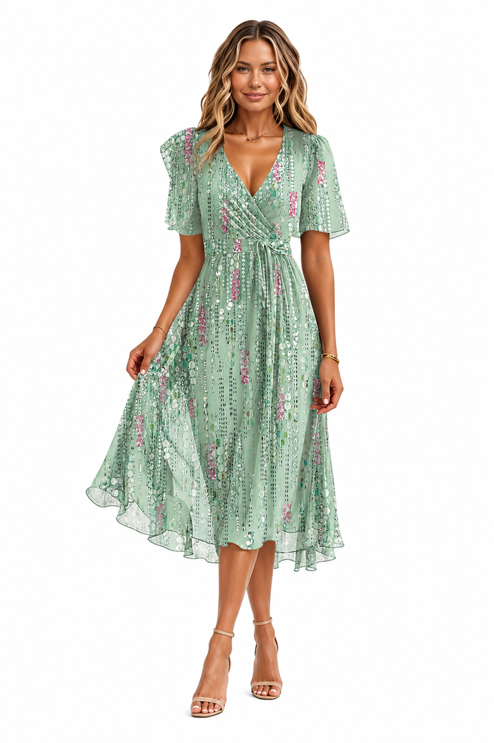 Jemma Ruched Tie Dress - Sale!