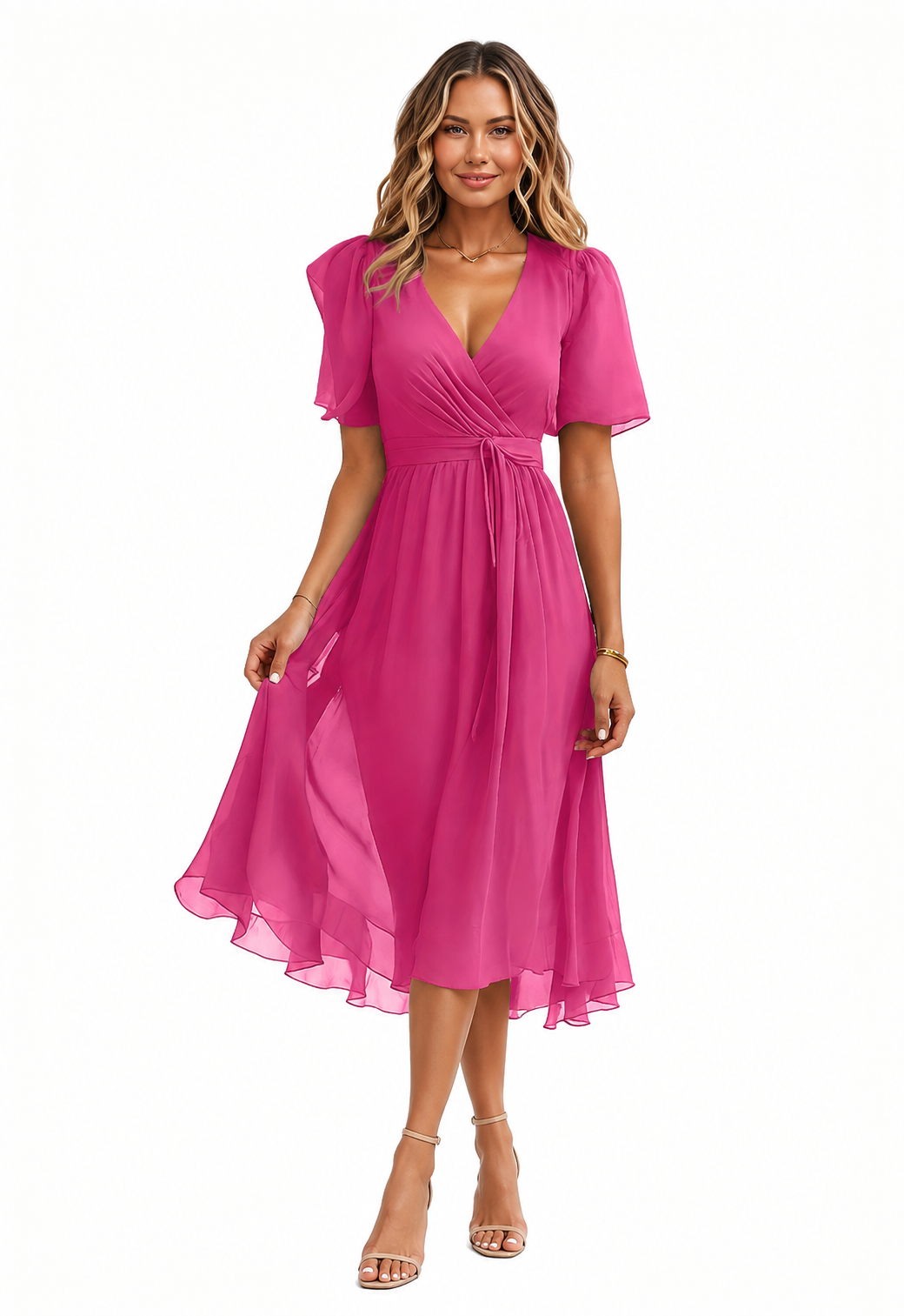 Jemma Ruched Tie Dress - Sale!