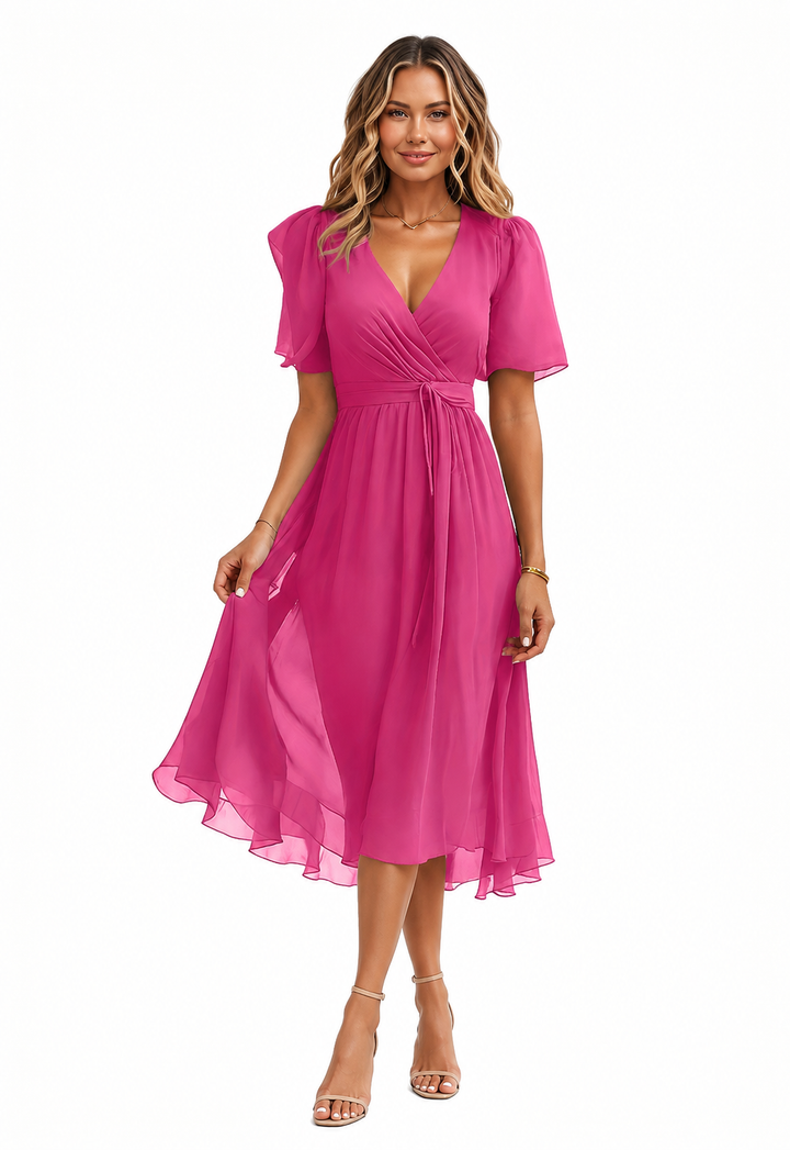 Jemma Ruched Tie Dress - Sale!