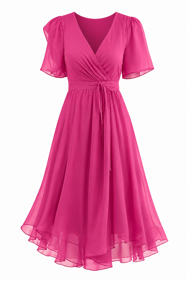 Jemma Ruched Tie Dress - Sale!