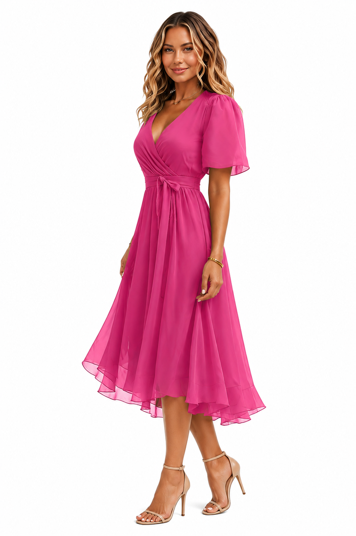 Jemma Ruched Tie Dress - Sale!