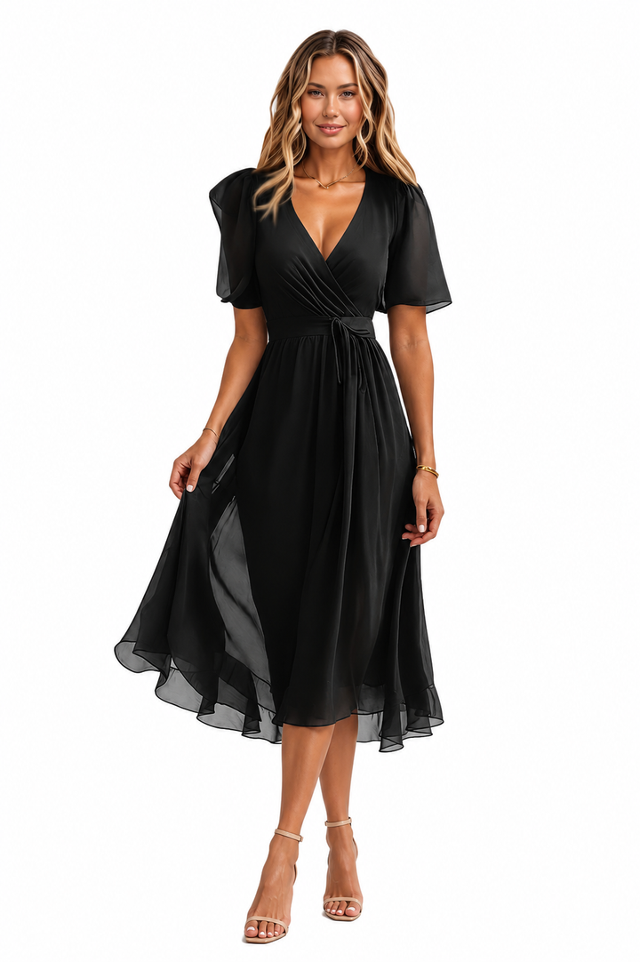 Jemma Ruched Tie Dress - Sale!