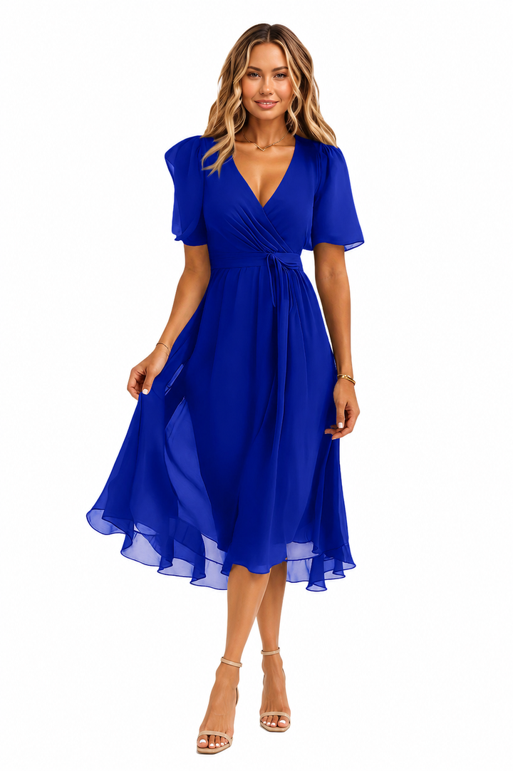 Jemma Ruched Tie Dress - Sale!