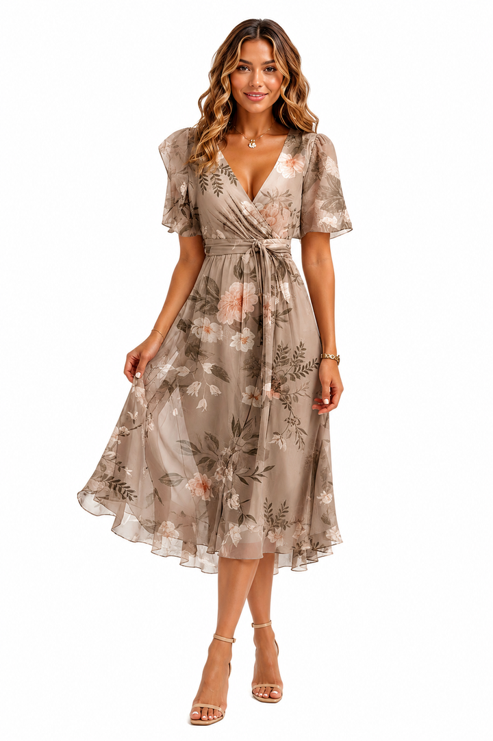 Jemma Ruched Tie Dress - Sale!