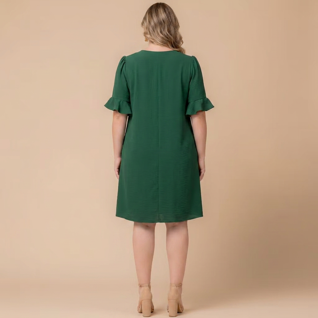 V-Neck Flutter Sleeve Shift Dress – Sale!