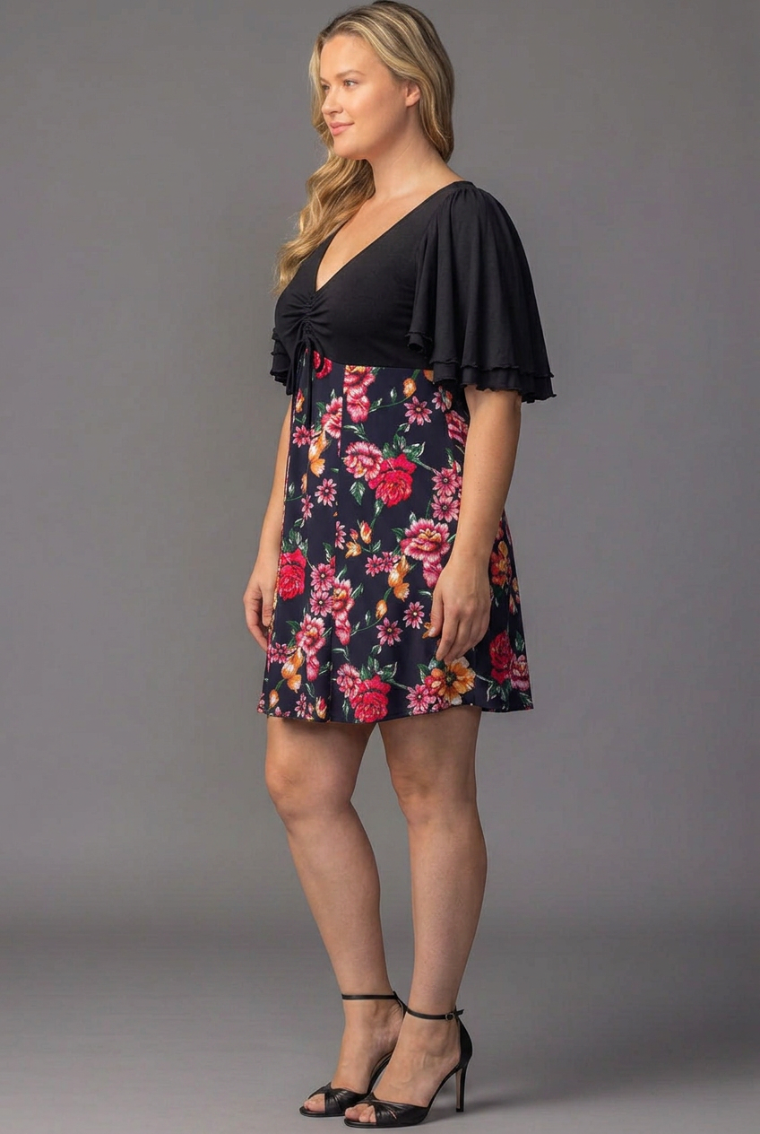 Marissa Floral High-Low Midi Dress