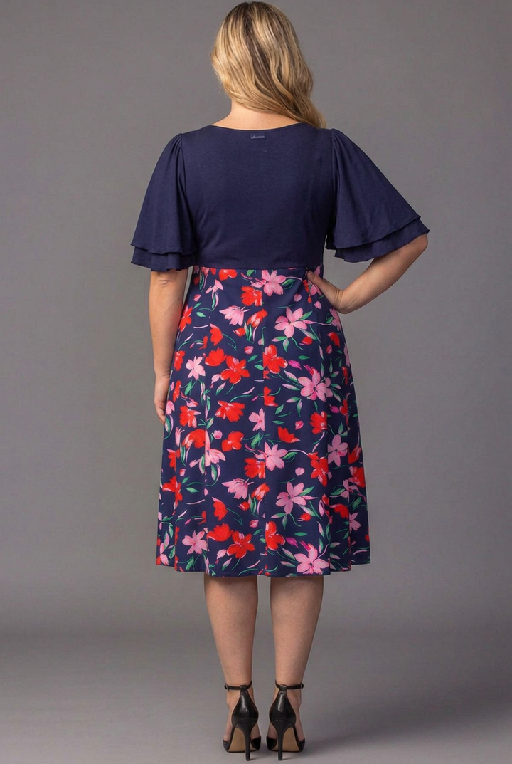 Marissa Floral High-Low Midi Dress