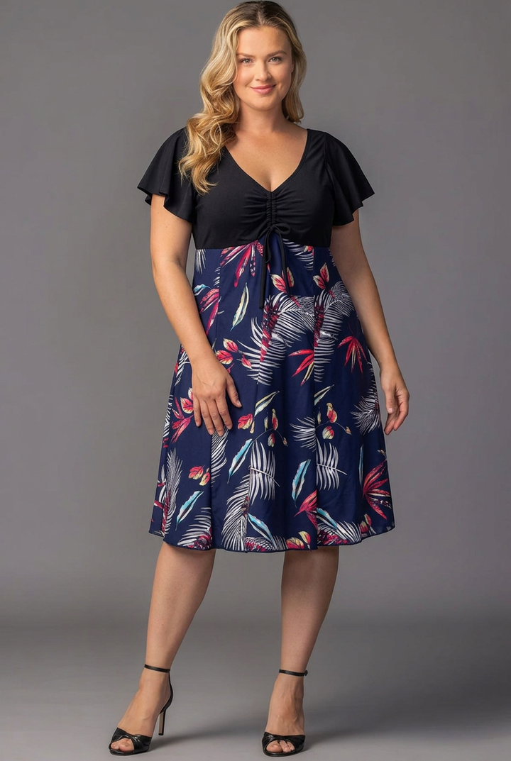 Marissa Floral High-Low Midi Dress