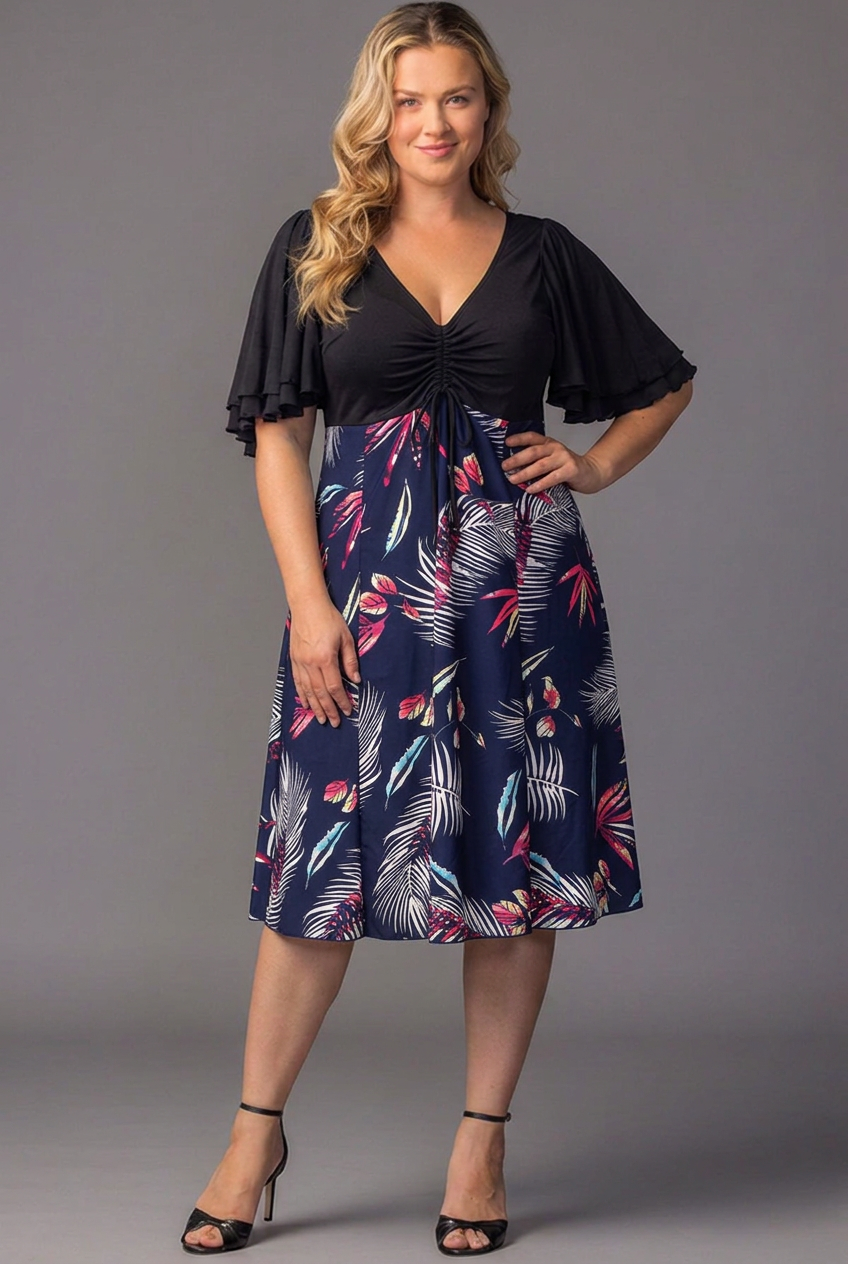 Marissa Floral High-Low Midi Dress