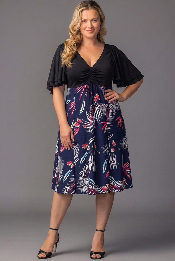 Marissa Floral High-Low Midi Dress