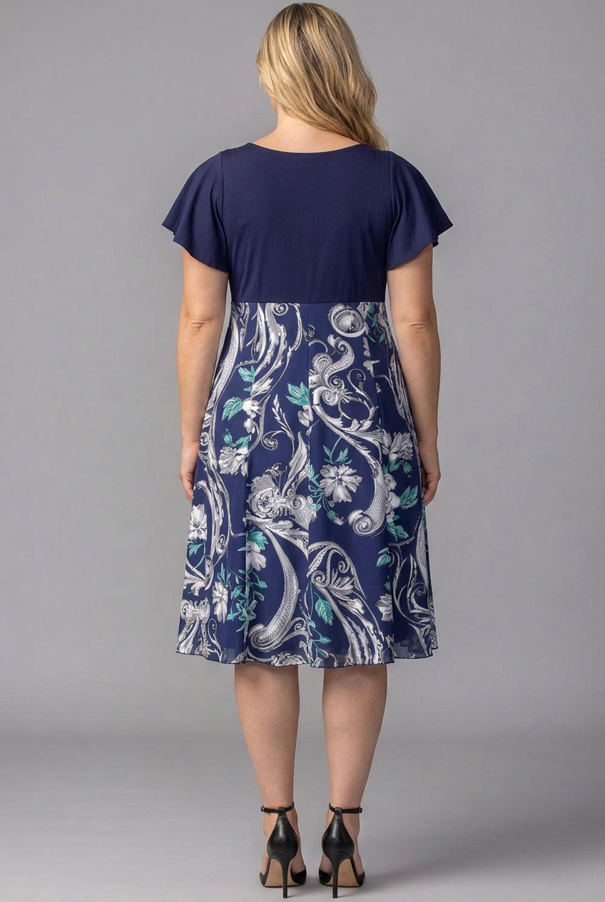Marissa Floral High-Low Midi Dress