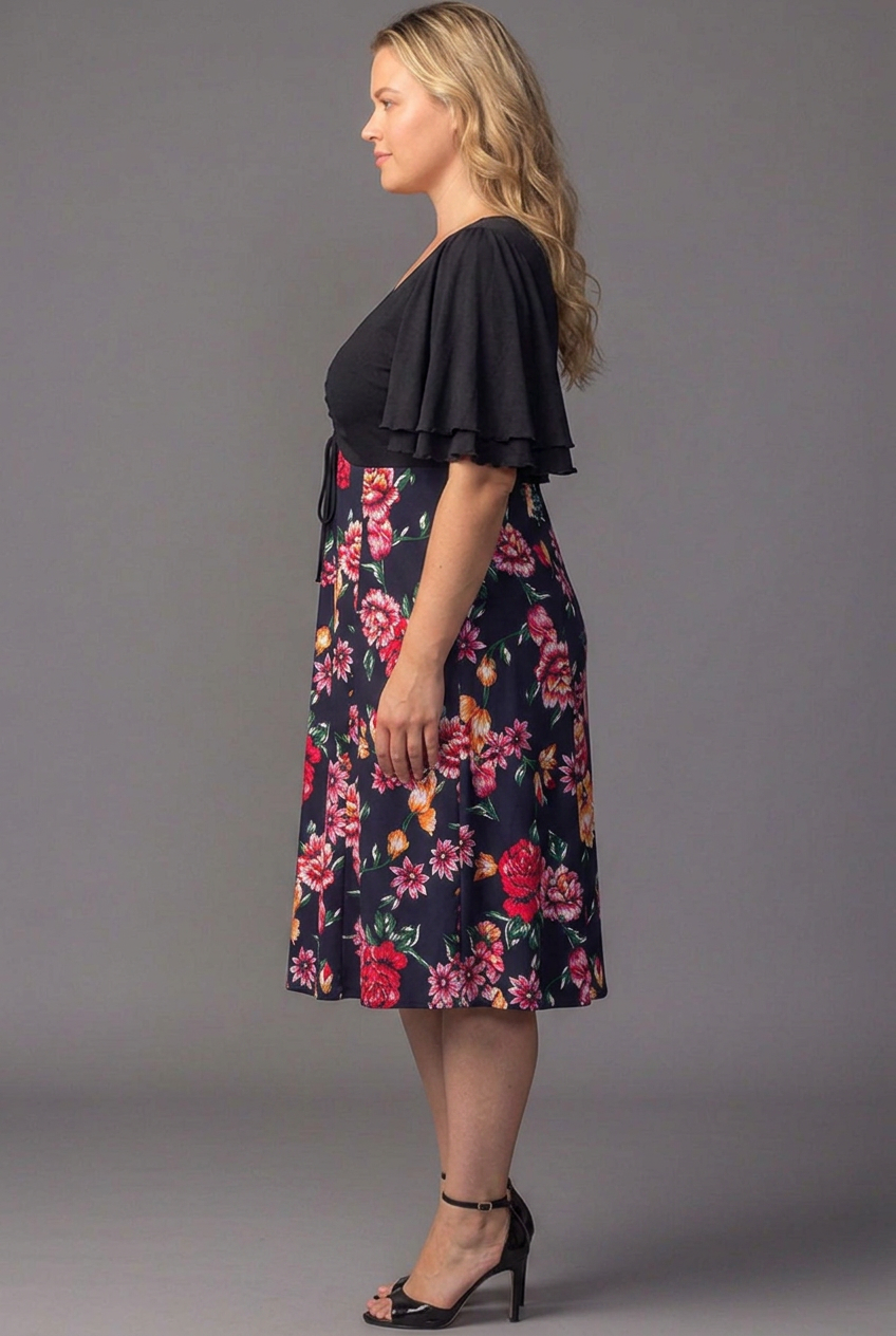 Marissa Floral High-Low Midi Dress