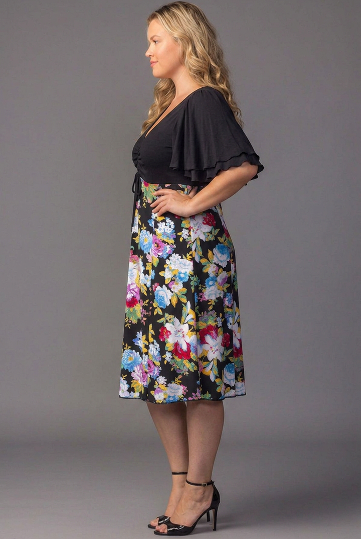 Marissa Floral High-Low Midi Dress