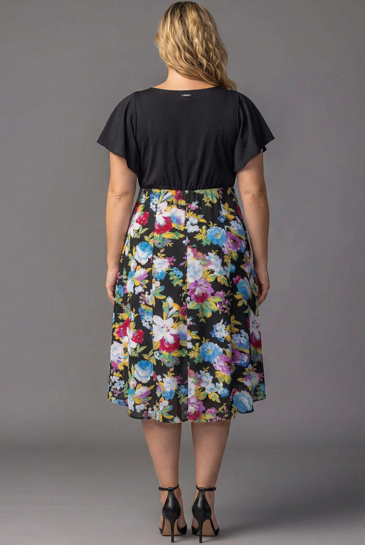 Marissa Floral High-Low Midi Dress