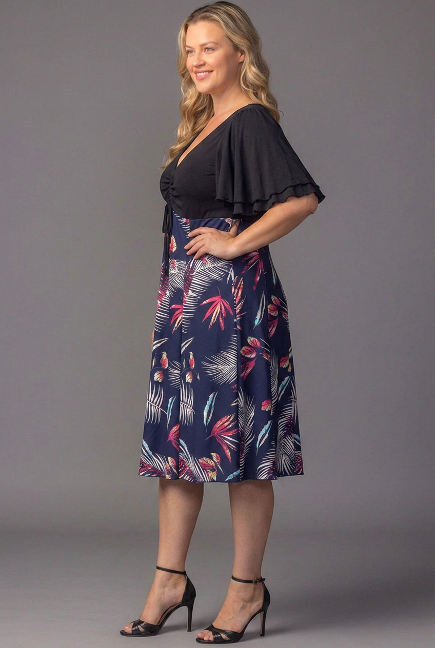 Marissa Floral High-Low Midi Dress