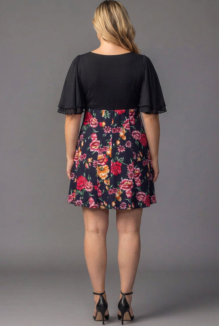 Marissa Floral High-Low Midi Dress