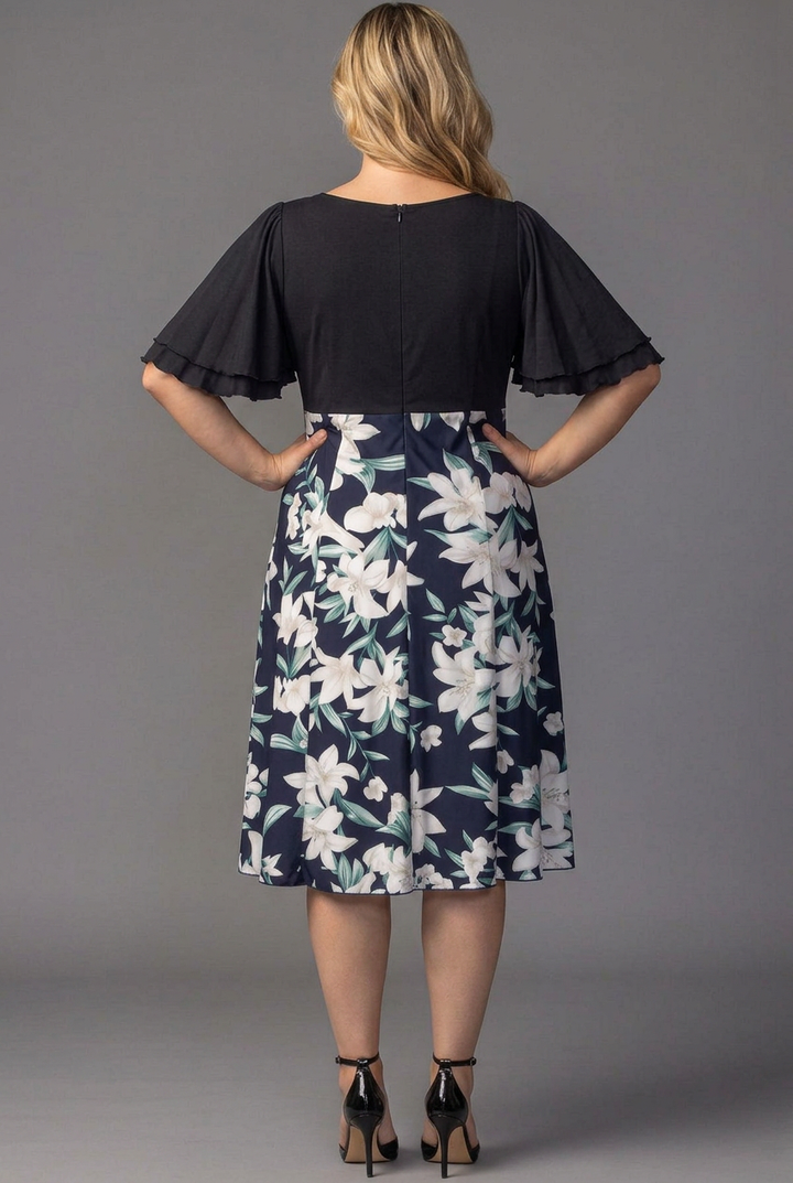 Marissa Floral High-Low Midi Dress