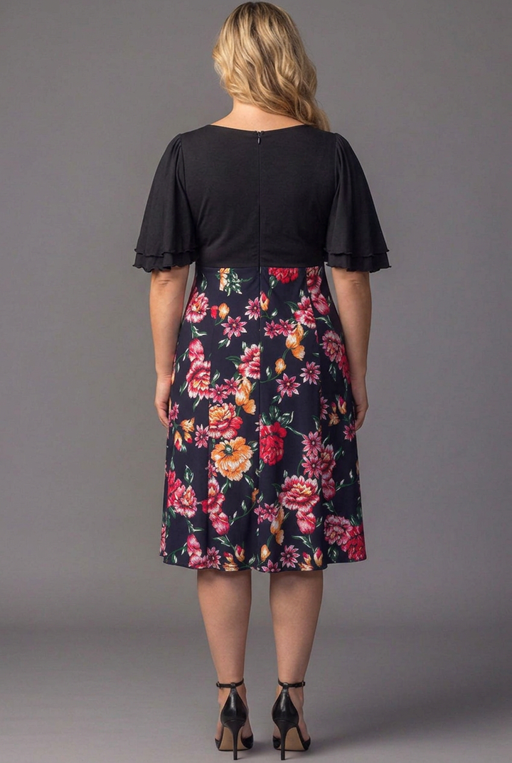 Marissa Floral High-Low Midi Dress