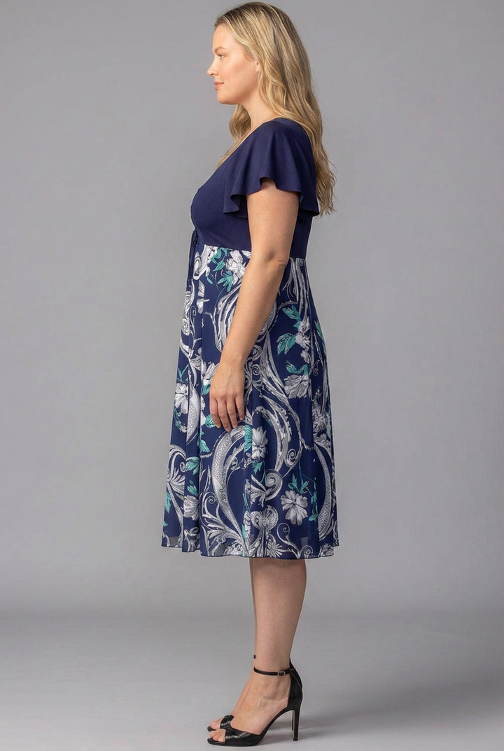 Marissa Floral High-Low Midi Dress